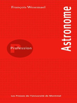 cover image of Profession astronome